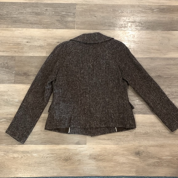 Banana Republic brown wool tweed pea coat size 6 - Picture 5 of 5